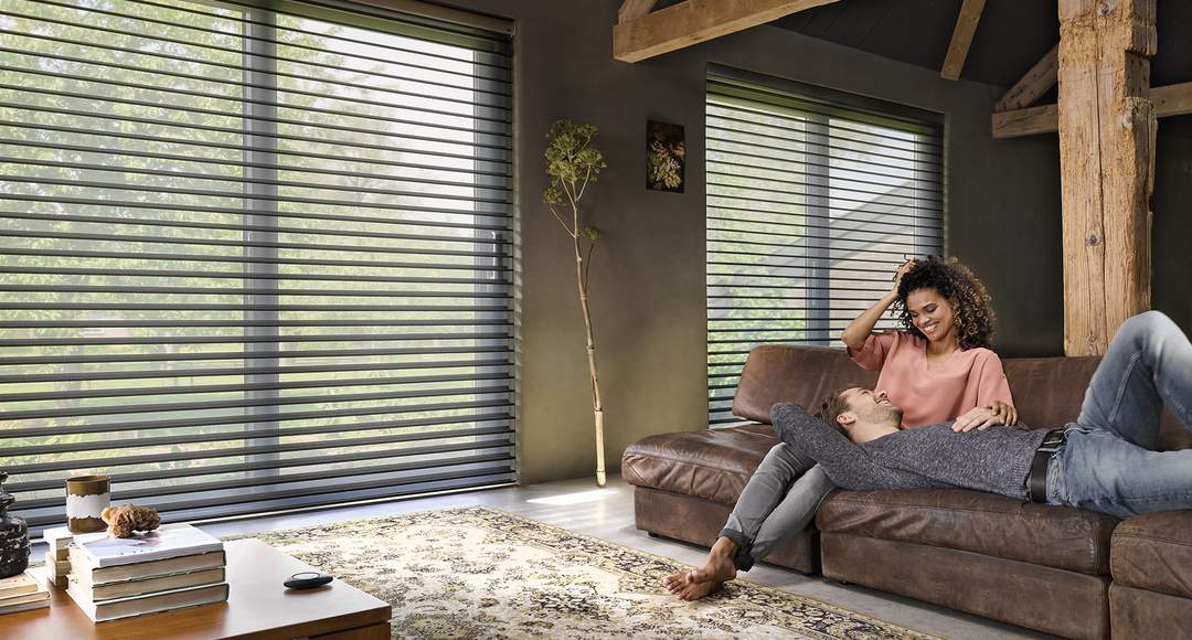 Silhouette® shades living room