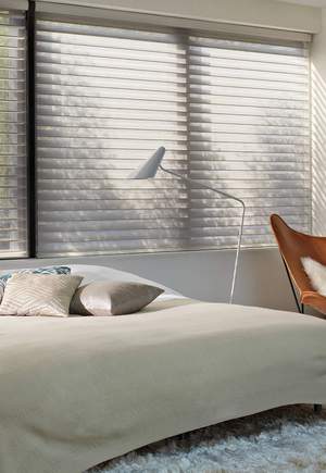 Silhouette® shades bedroom