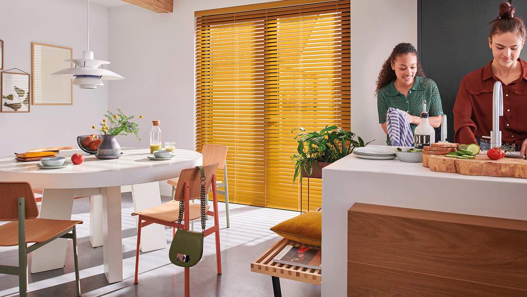 Wood blinds Kitchen