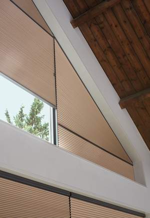 Duette® shades for shaped windows and doors