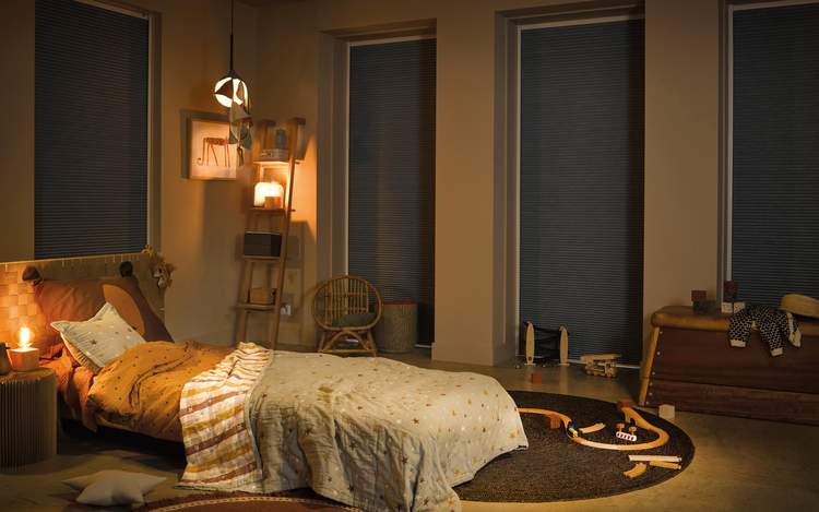 Luxaflex® Duette Shades with LightLock™ room darkening