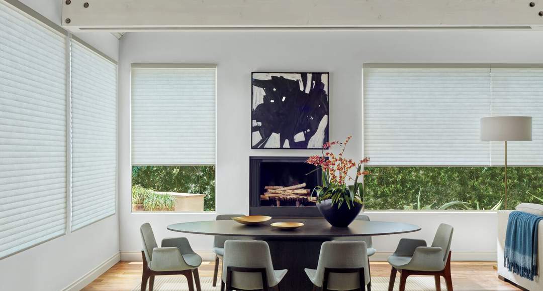 Sonnette™ shades dining room