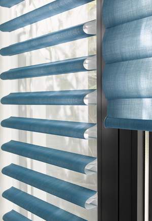 Blue Blinds -Pirouette® Shades