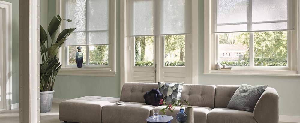 Luxaflex Designer Roller Blinds - Living Room