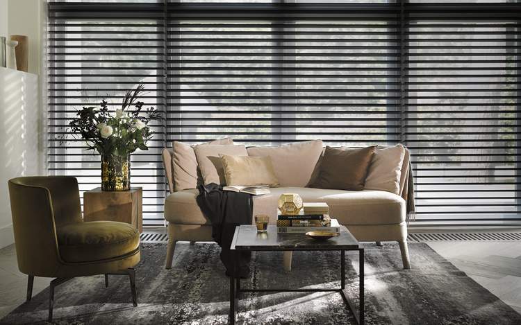 Black Blinds - Silhouette® Shades