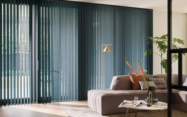 Blue Tone Vertical Blinds