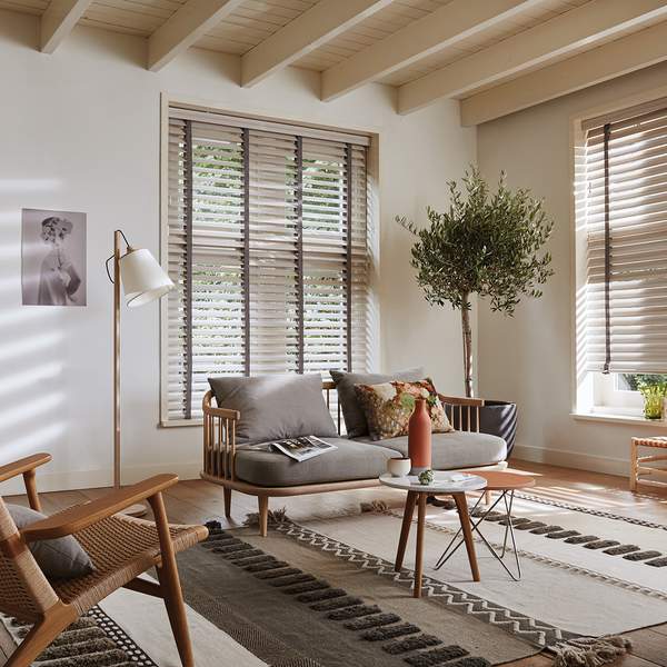 White Wooden Blind Ideas For Classic Interiors Style