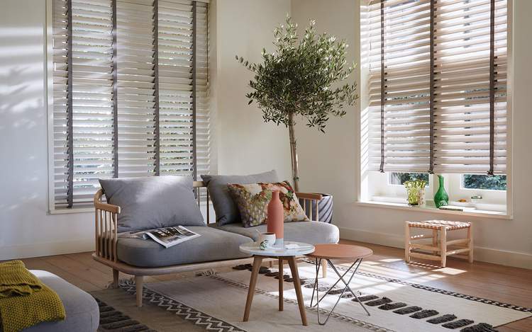 The New Grey Wood Blinds