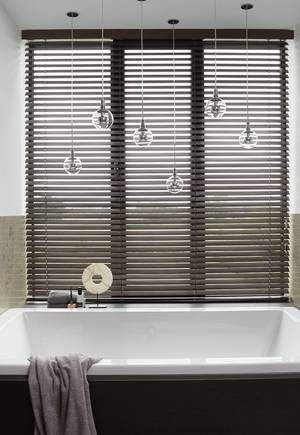 Luxaflex®  Faux Wood Bathroom Blinds