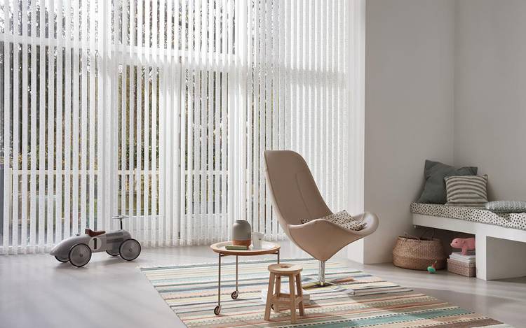 Window coverings for large sales windows