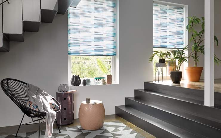 Blue striped Luxaflex blind ideas