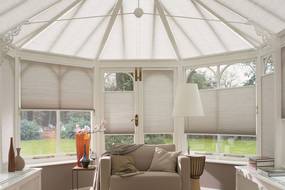 Duette® Shades in conservatory