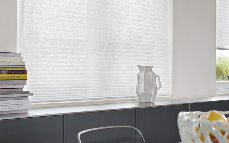 Luxaflex® white kitchen blinds