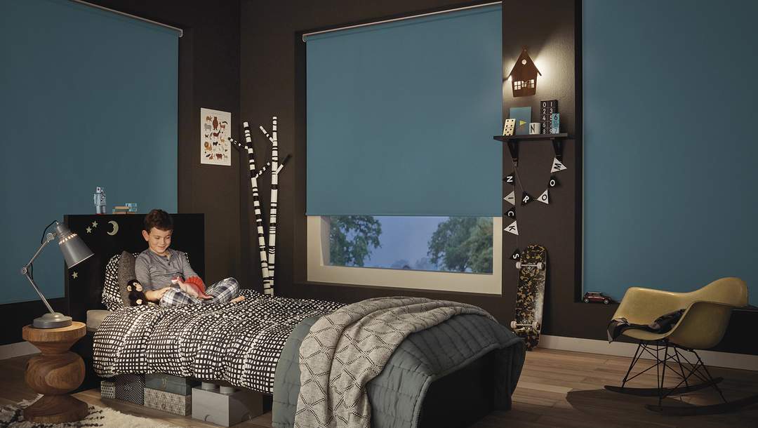 Roller Blinds Cordless Kids Room