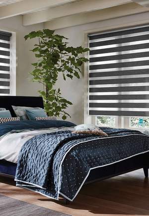 Twist® roller blinds in the bedroom